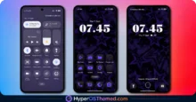 Purple Stars HyperOS Theme with Clean Minimal Redesign for Xiaomi, POCO & Redmi