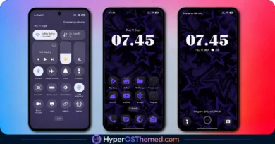 Purple Stars HyperOS Theme with Clean Minimal Redesign for Xiaomi, POCO & Redmi
