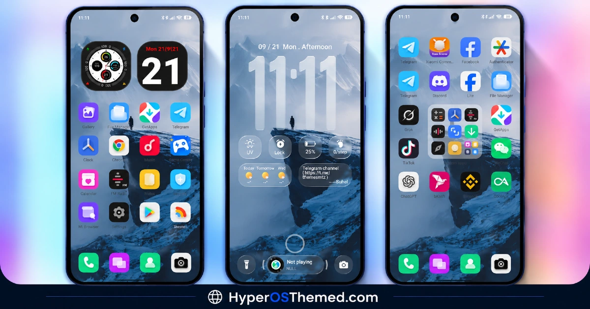 RS1 HyperOS Theme with Dynamic Depth Wallpapers and a Feature-Rich Lock Screen Customizer 1
