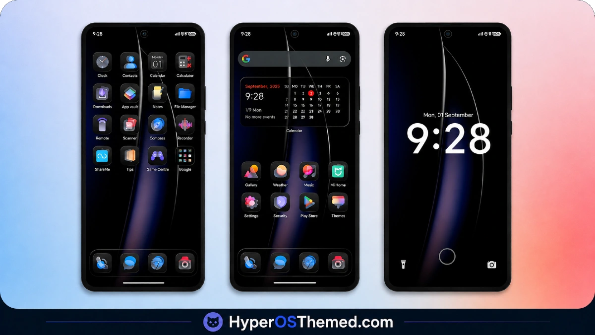 Retina HyperOS Theme for Xiaomi, POCO and REDMI Phones 1