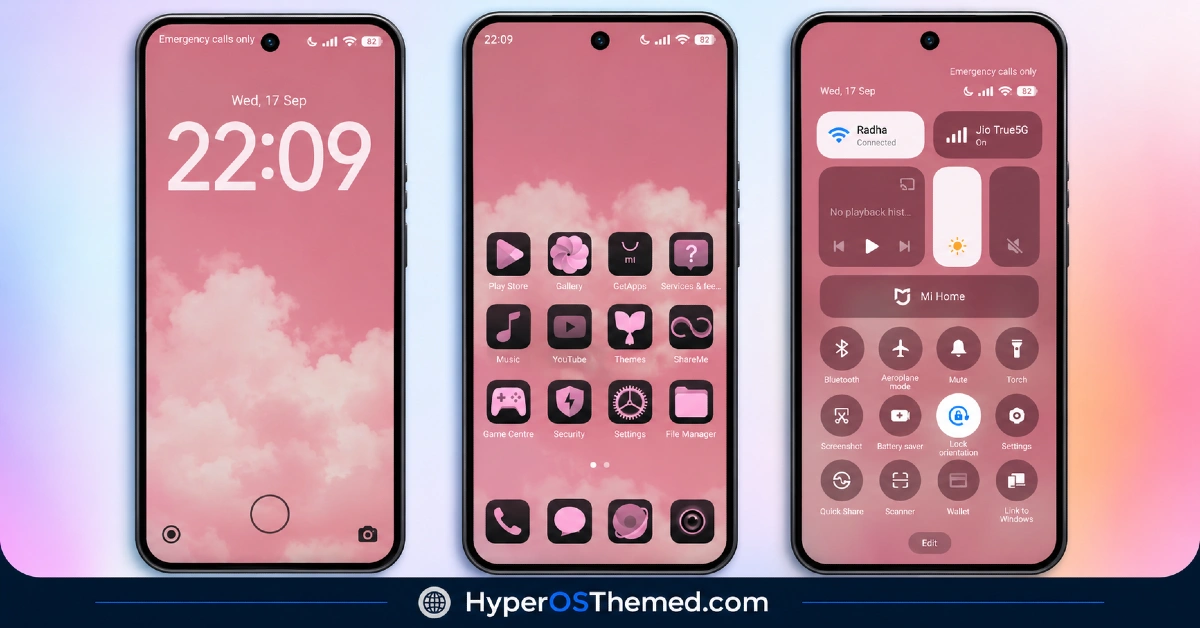 Super Pink R2 HyperOS Theme – Clean Pink-Accented System Design for Xiaomi, POCO, Redmi