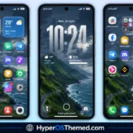 Vibria HyperOS Theme Customizable Glass Clock, Nature Wallpapers, Liquid Glass UI 1