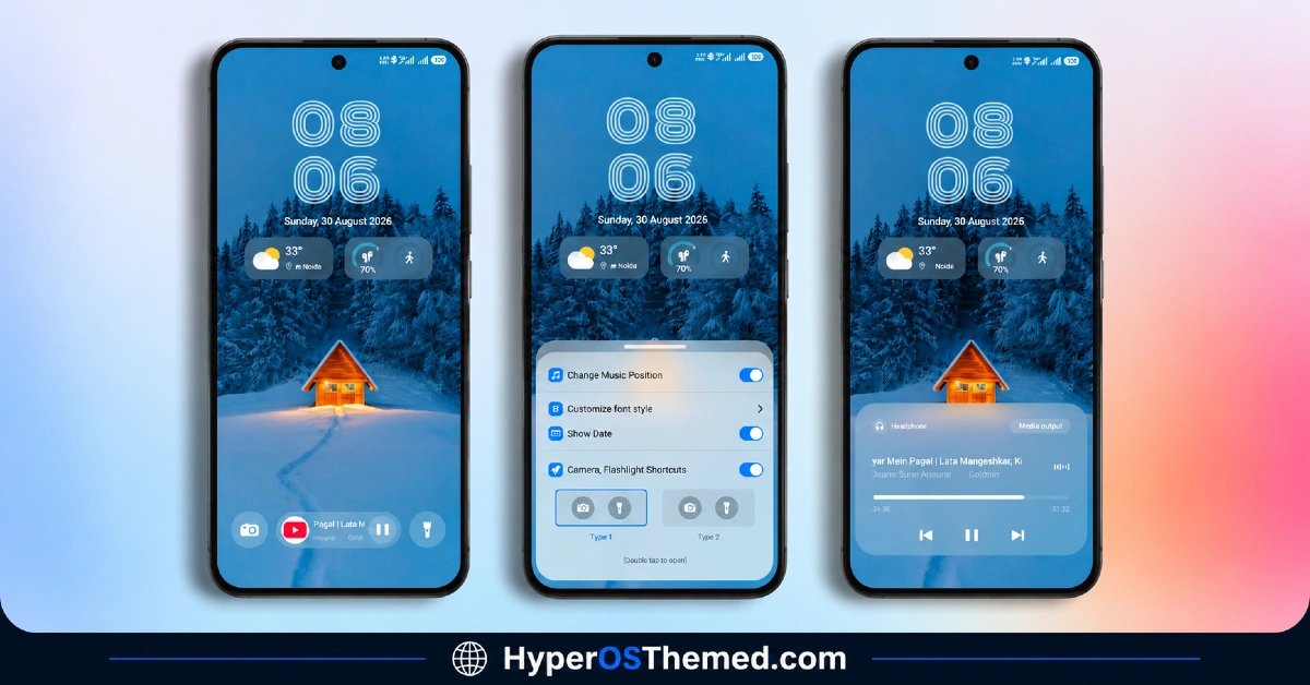 Whitedust HyperOS Theme with Minimalist Green Gradient and Custom Widgets for Xiaomi, POCO, Redmi 1