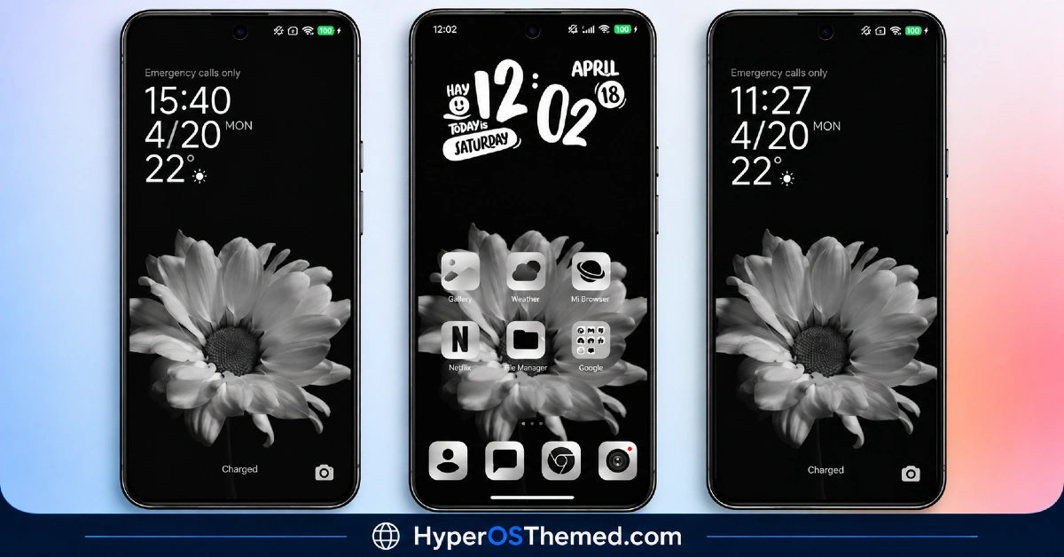 WhiteningStripsV1 HyperOS Theme – Crystal Clear Icons with Deep System Integration for Xiaomi, POCO, Redmi 1