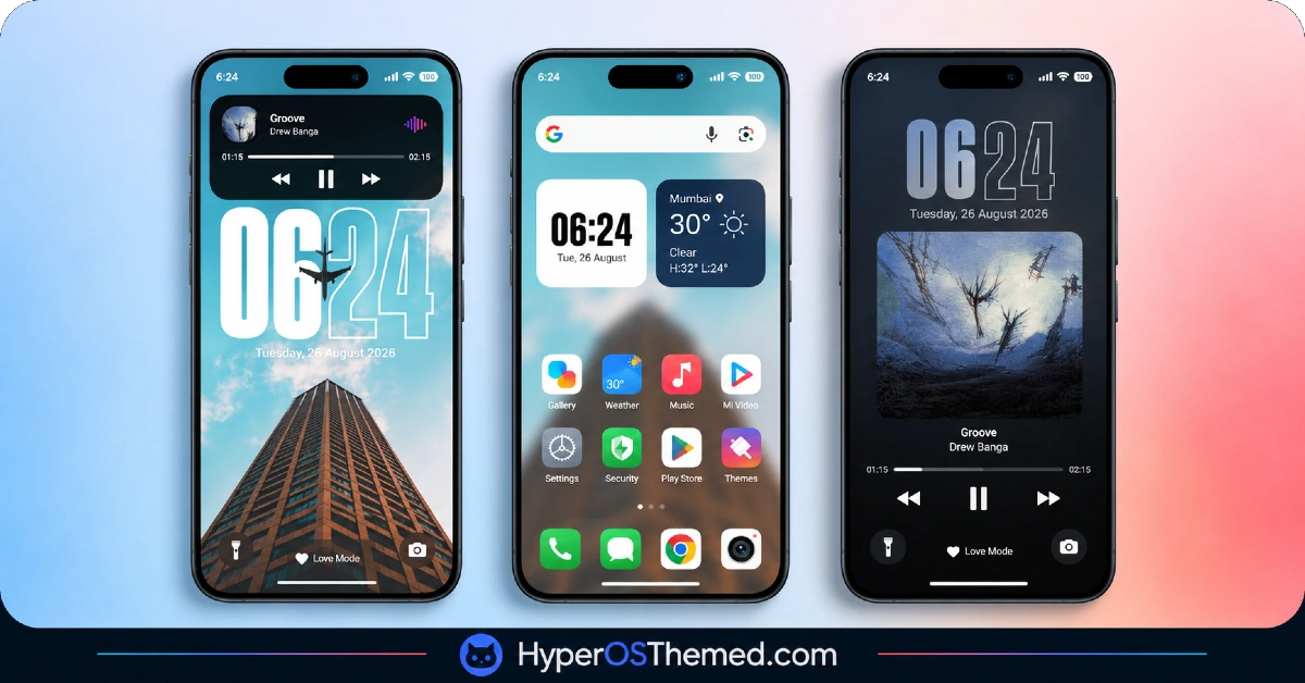 iOS Style Super Surge HyperOS Theme for Xiaomi, POCO and Redmi Phones 1