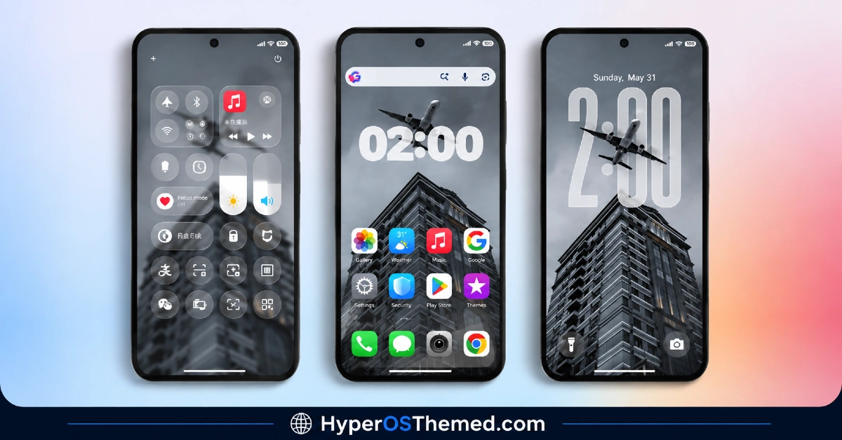iP26 Super 3D Depth of Field HyperOS Theme for Xiaomi, POCO, Redmi 1