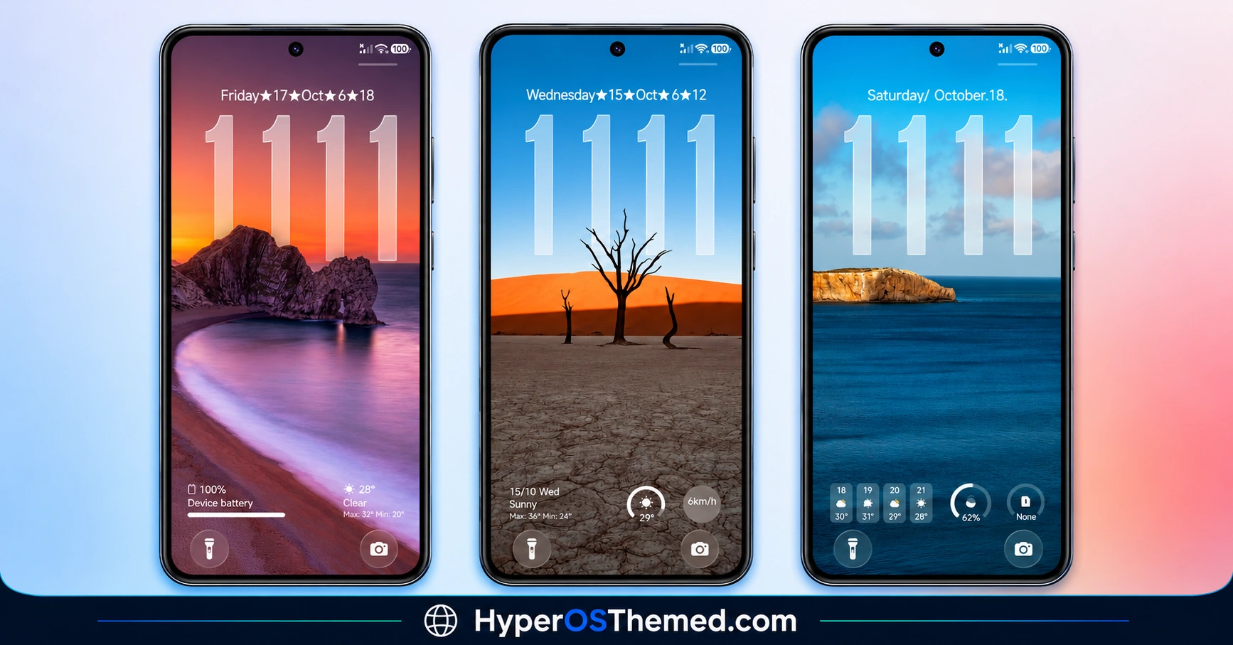 Aquora HyperOS Theme with 18 Wallpapers, Glass Icons for Xiaomi, Redmi and POCO 1
