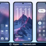 Aquora HyperOS Theme with 18 Wallpapers, Glass Icons for Xiaomi, Redmi and POCO 2