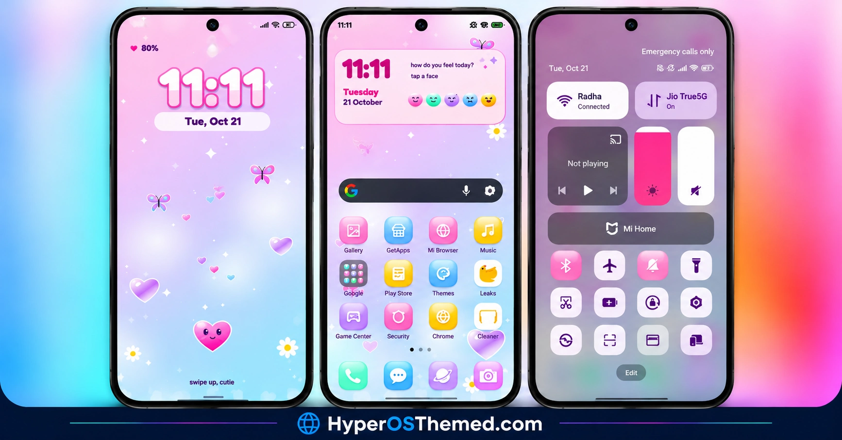 Bubblegum Dream HyperOS Theme for Xiaomi, POCO & Redmi