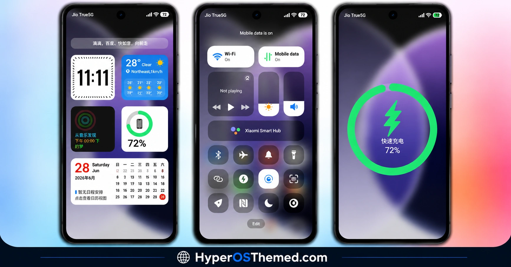 Cool OS Raster Wallpaper HyperOS Theme For Xiaomi, Redmi and POCO 2