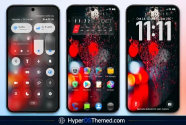 Crimson ObsidianV3 HyperOS Theme with Red Glass Icons and Dark Aesthetics FOR Xiaomi Redmi and POCO