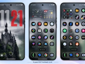 Glossix HyperOS Theme with Dark Glossy Icons and Advanced Lockscreen Customisation for Xiaomi, Redmi and POCO