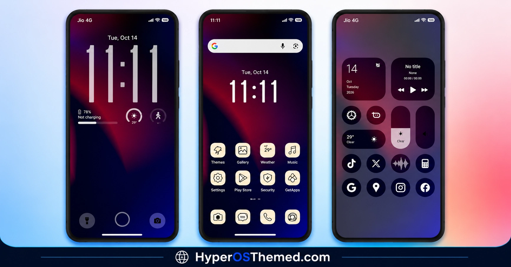 Grade H3 HyperOS 3.0 Theme with Custom Icons and a Redesigned Interface For Xiaomi, Redmi & POCO 1