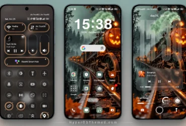Halloween Express HyperOS Theme with Spooky Wallpapers and a Custom Control Centre for Xiaomi, Redmi and POCO