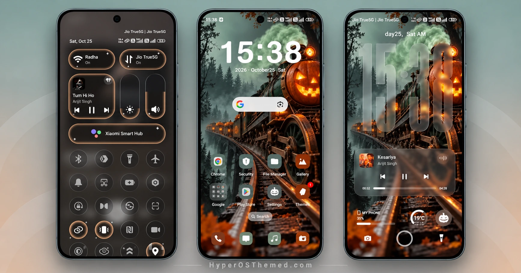 Halloween Express HyperOS Theme with Spooky Wallpapers and a Custom Control Centre for Xiaomi, Redmi and POCO