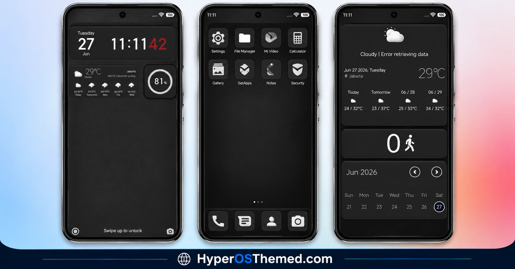 Hyper Grayish 3 HyperOS Theme for xiaomi redmi poco
