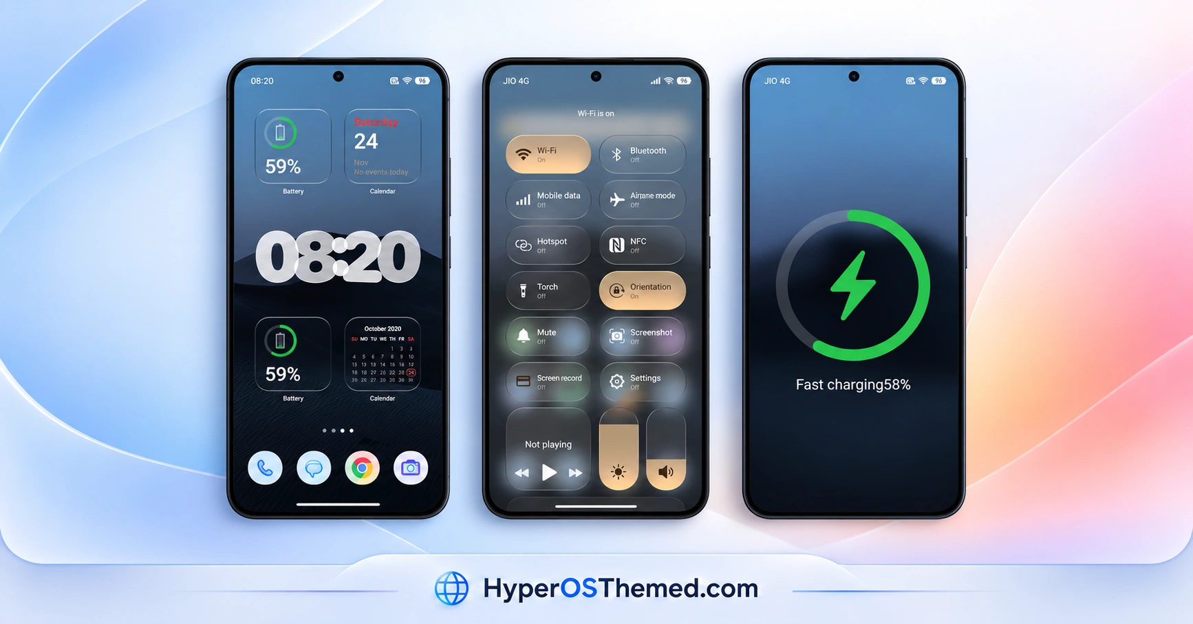K-C Material HyperOS Theme with Material-Style Icons for xiaomi redmi poco 1