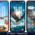 LINEA HyperOS Theme with Transparent Clock, Glass Icons and Dynamic Wallpapers 1