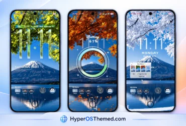 Lake Frame HyperOS Theme with Dynamic Lock Screens and Multi-Wallpaper Designs for Xiaomi, Redmi and POCO 1