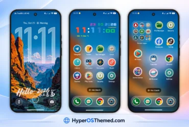 NEAR HyperOS Theme with Stamp-Style Icons and a Custom 3D Lockscreen for Xiaomi, Redmi & POCO 1