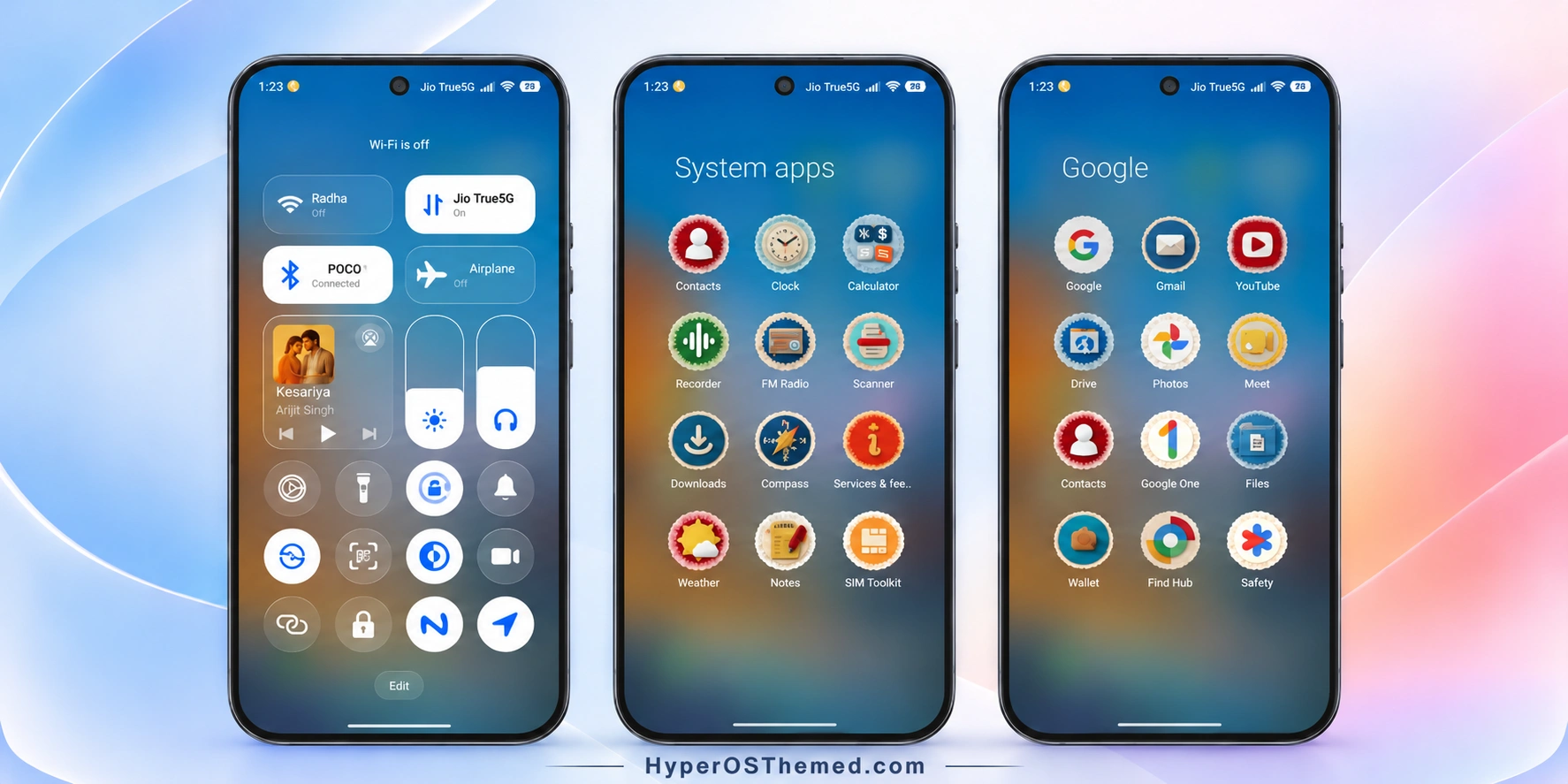 NEAR HyperOS Theme with Stamp-Style Icons and a Custom 3D Lockscreen for Xiaomi, Redmi & POCO 2