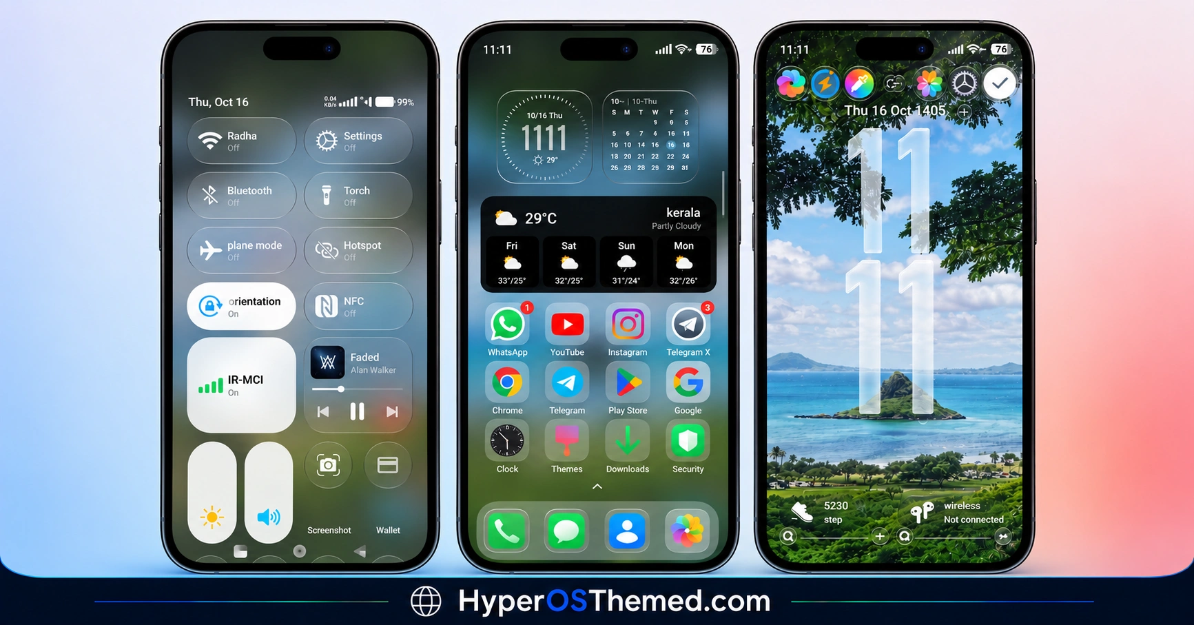 OX G6 HyperOS Theme iOS-Style Glass UI for Xiaomi, Redmi & POCO