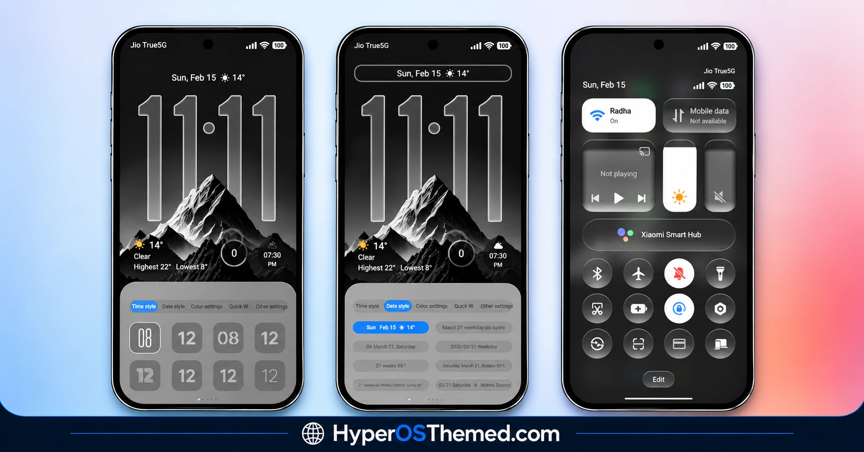 PEPE HyperOS Theme with Dark Mountain Wallpapers and Advanced Lock Screen Customisation 1