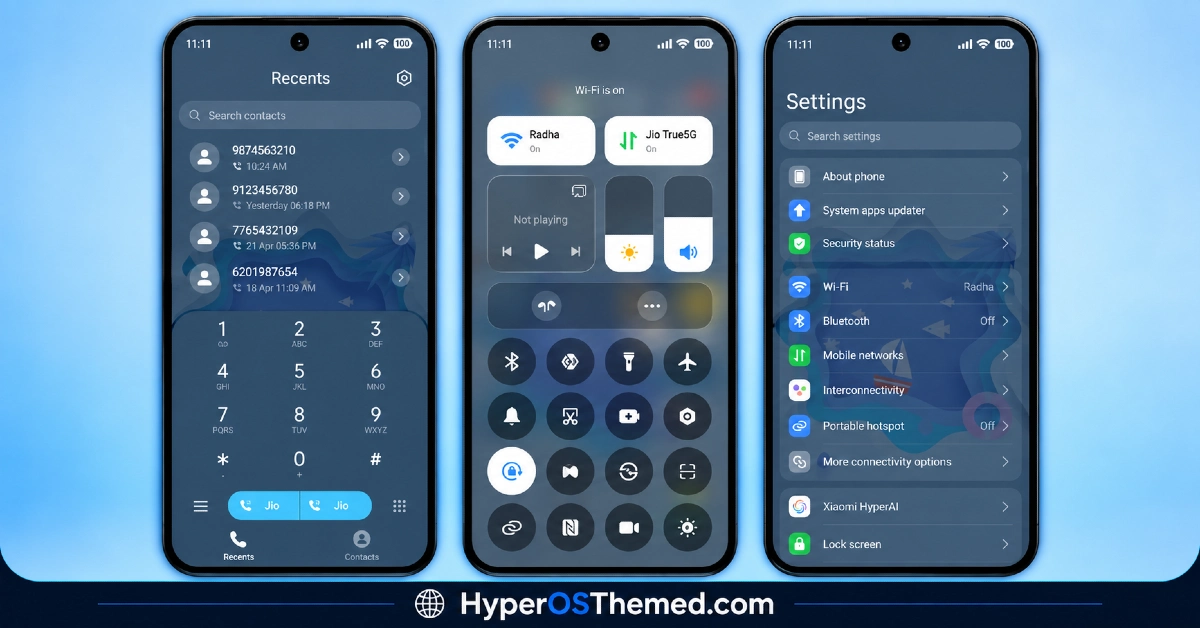Paper Sea Breeze HyperOS Theme with 3D Paper Style Widgets & Sea Design for Xiaomi, POCO, Redmi 2