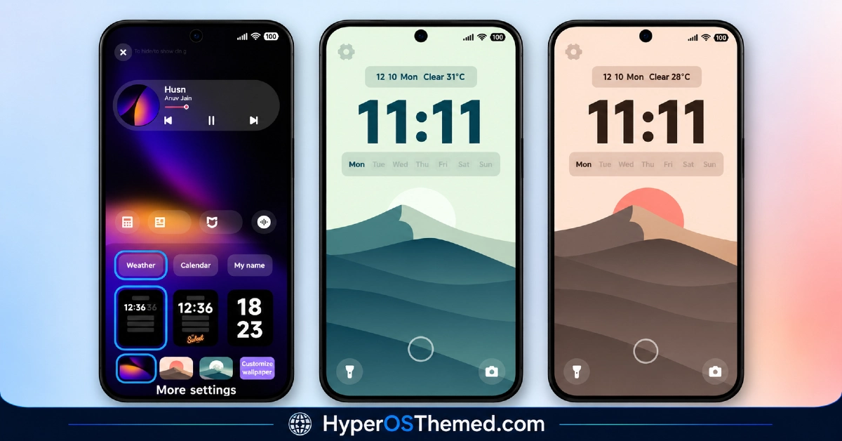 Twilight HyperOS Theme with Minimalist Dark Wallpapers for Xiaomi, Redmi and POCO