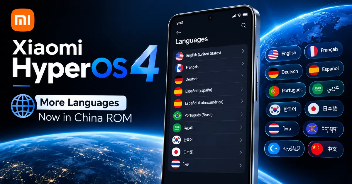 Xiaomi's Chinese ROM Now Includes European Languages With HyperOS 4