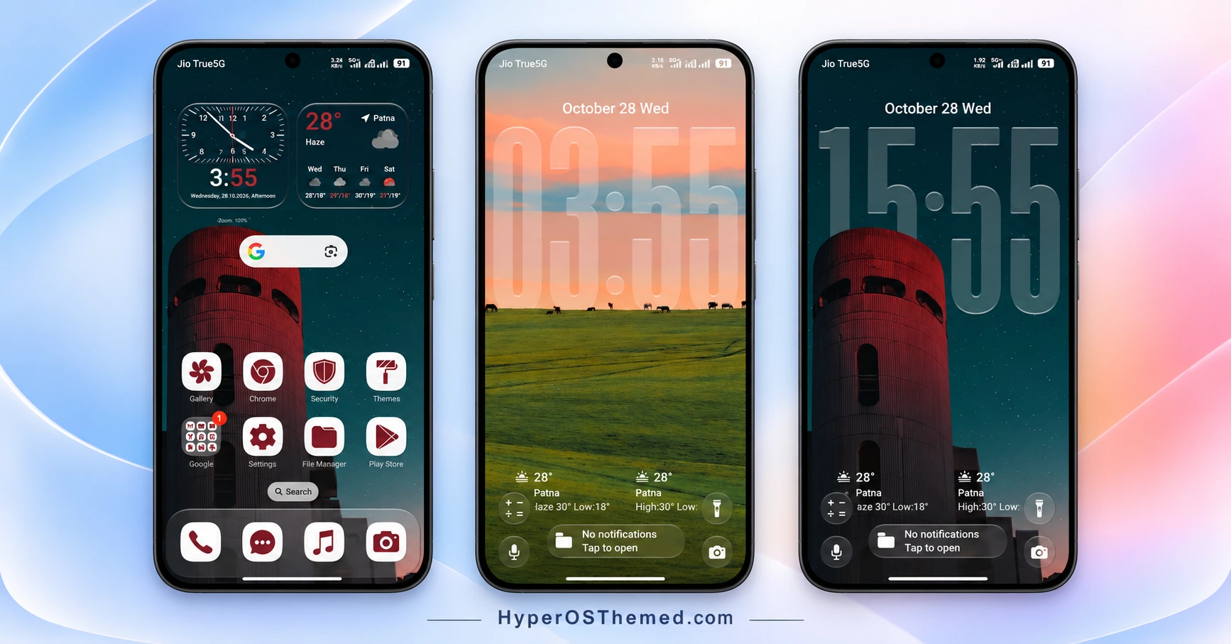 iOS-Inspired OX G5 v2 HyperOS Theme for Xiaomi, Redmi & POCO 2