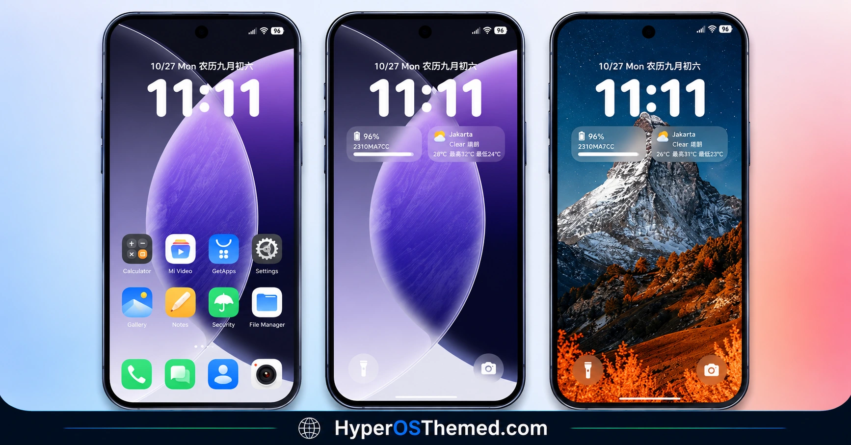 iOS-Style Cool OS Raster Wallpaper HyperOS Theme for Xiaomi, Redmi & POCO Devices 1