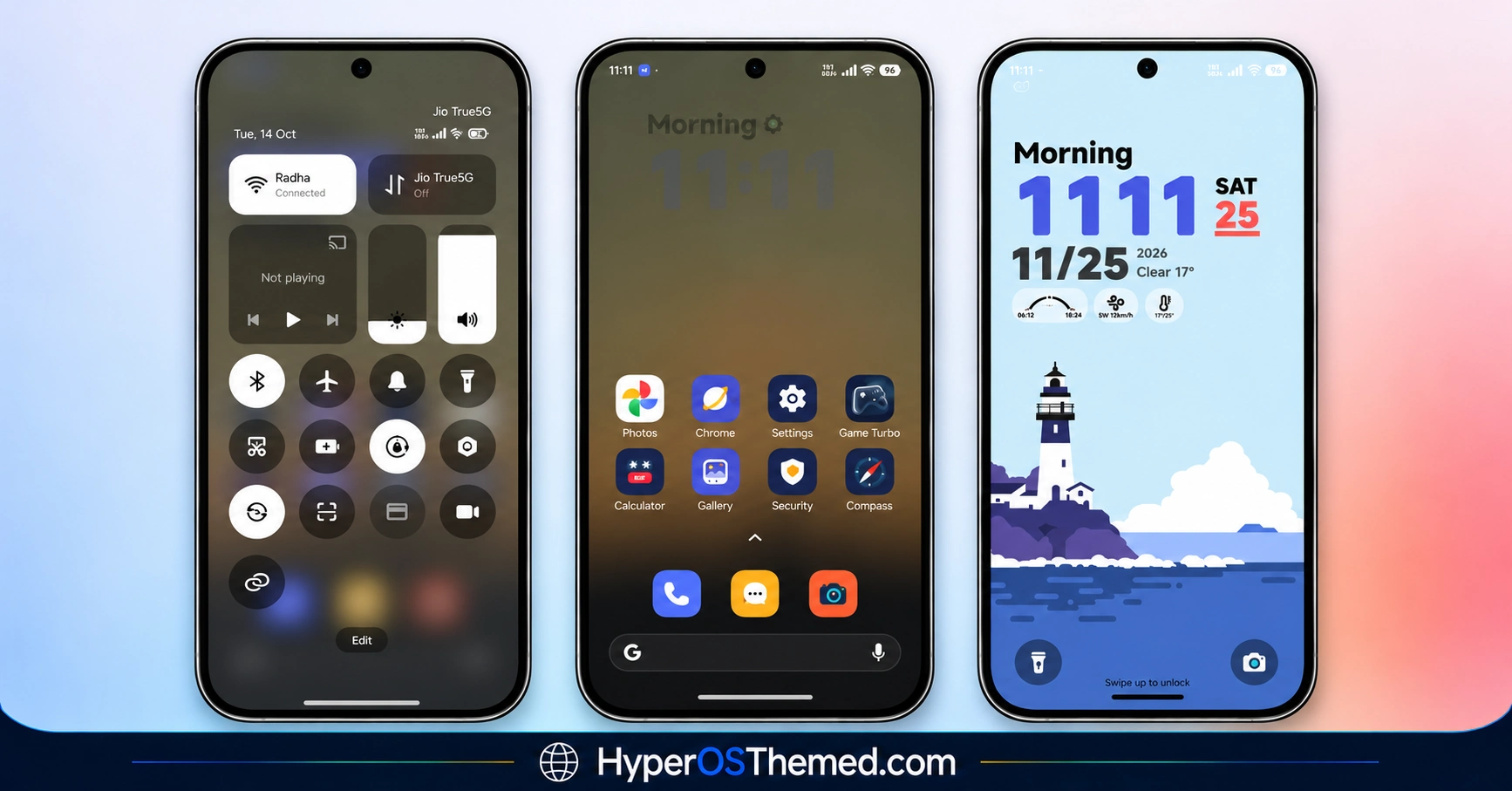 ss24 HyperOS Theme with an Animated Clock and Minimal Wallpapers for xiaomi redmi and poco 1