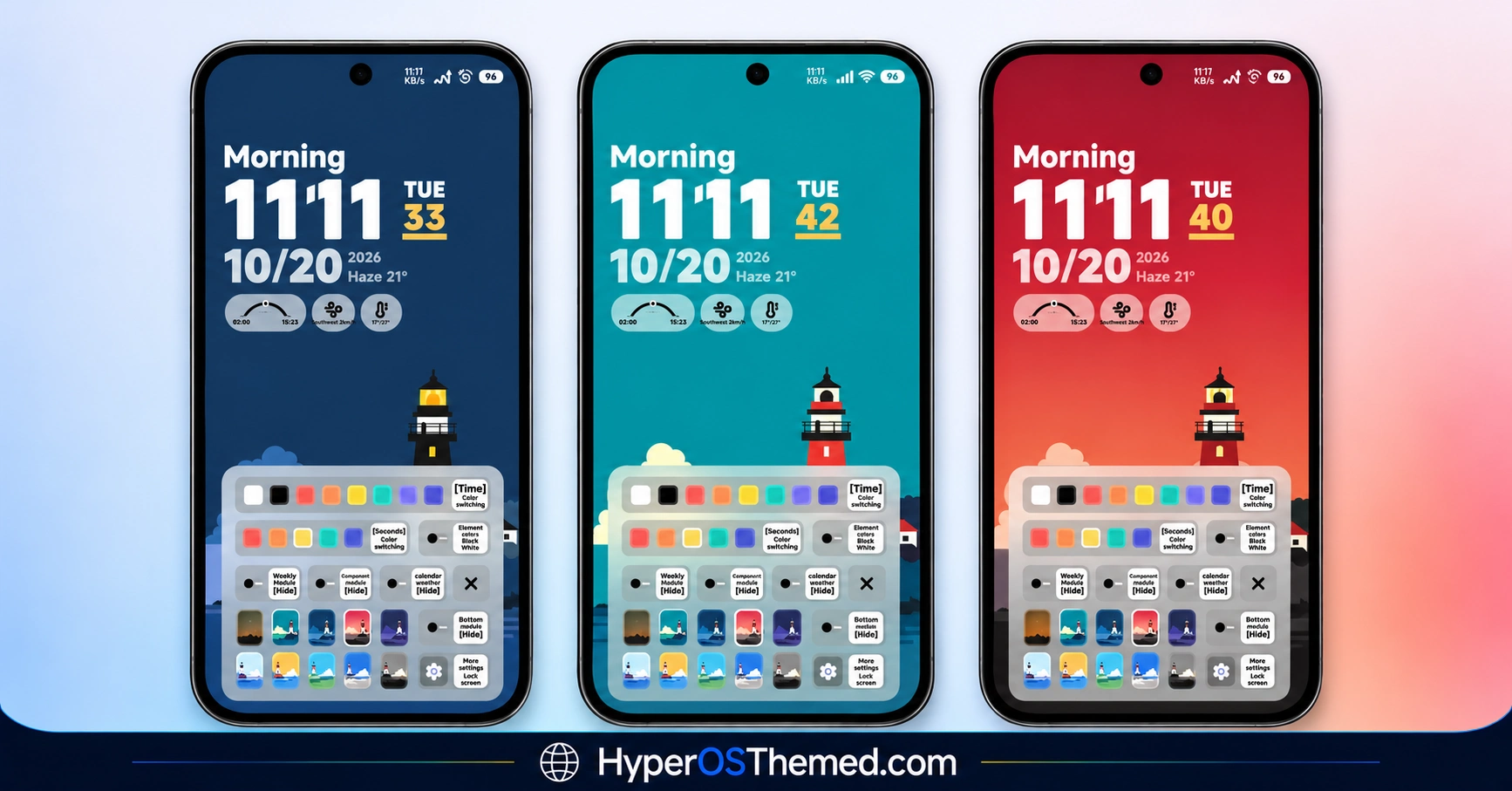 ss24 HyperOS Theme with an Animated Clock and Minimal Wallpapers for xiaomi redmi and poco 2